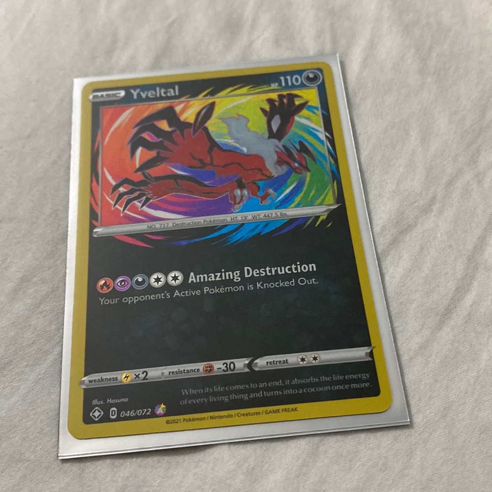 Yveltal Pokémon card